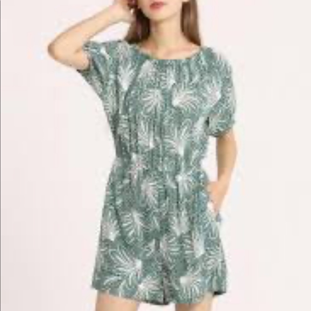 Moss Green Romper